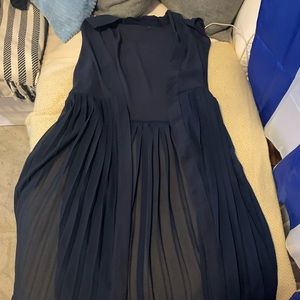 Sleeveless navy blue duster!